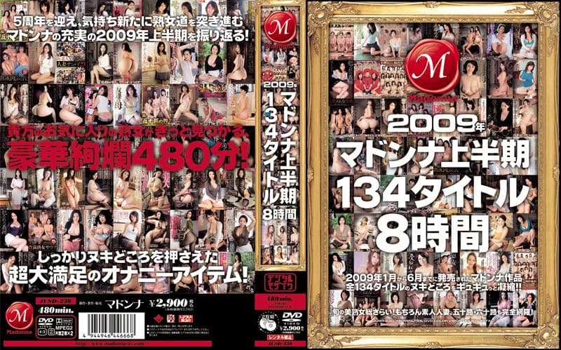 2009年マドンナ上半期134タイトル8時間のパッケージ画像